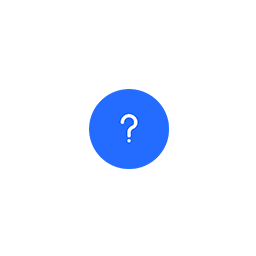 question mark icon in blue background